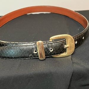 Black snakeskin size L Jana belt